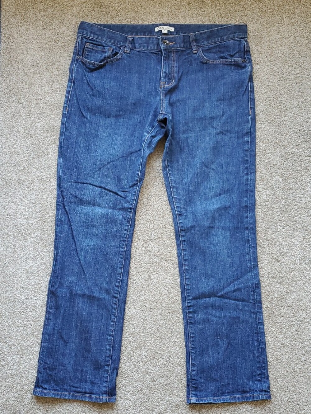 CAbi Jeans Denim Blue Straight-Leg Jeans